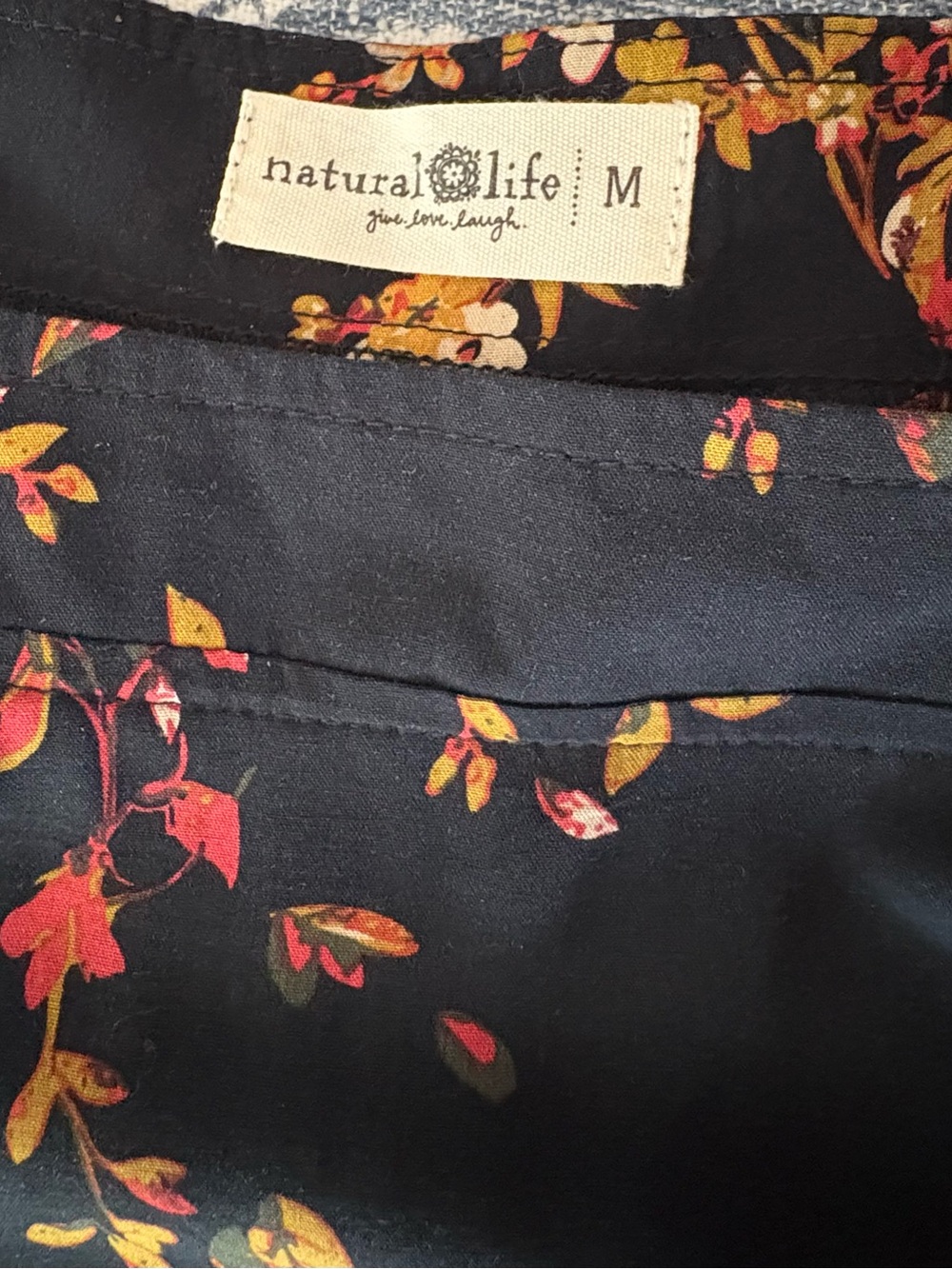 NATURAL LIFE Black Floral Maxi Dress with Warm Bouquet Print - Picture 2 of 2